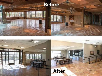 Before After Cafeteria Renovation